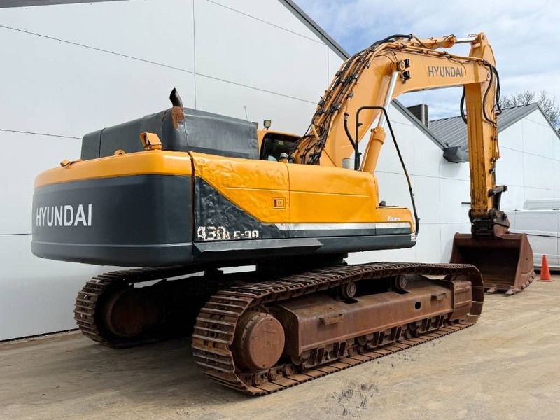 2014 Hyundai R430LC-9A crawler excavator, rear three-quarter view 2014 Hyundai R430LC-9A crawler excavator, rear three-quarter view