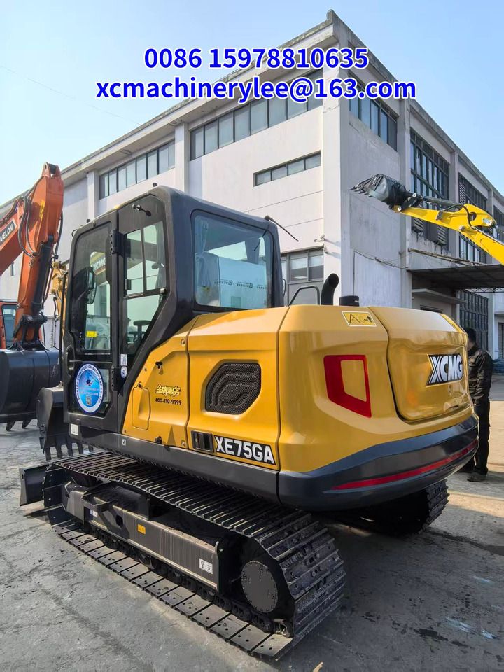 2025 XCMG XE75GA crawler excavator, rear three-quarter view 2025 XCMG XE75GA crawler excavator, rear three-quarter view