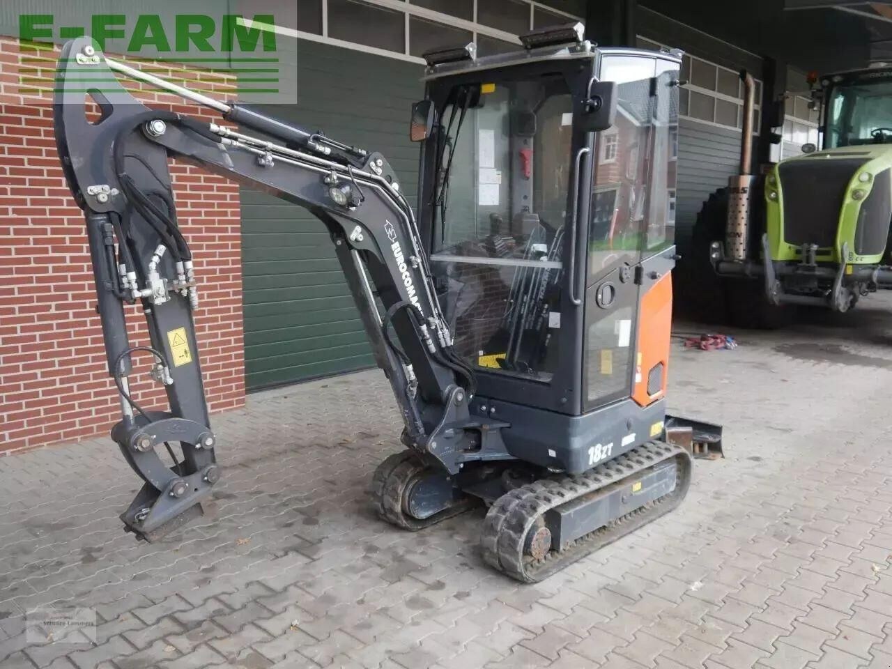2022 Eurocomach 18ZT mini excavator, side view