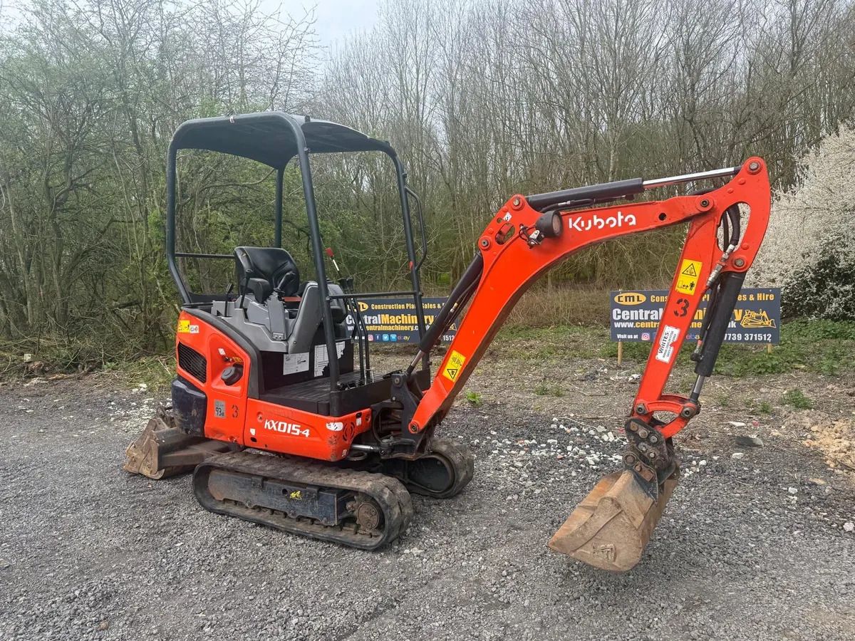 2022 Kubota KX015-4 mini excavator, side view