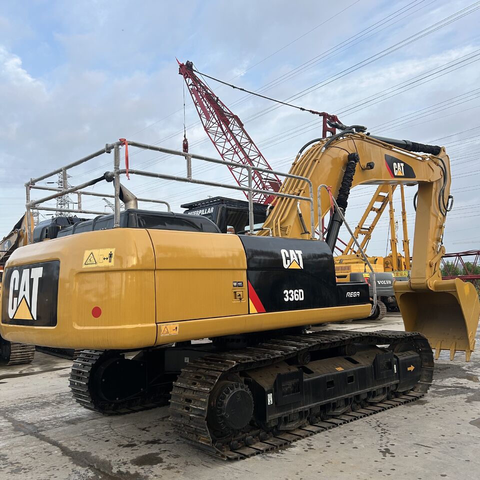 2022 Caterpillar 336D crawler excavator, rear three-quarter view 2022 Caterpillar 336D crawler excavator, rear three-quarter view