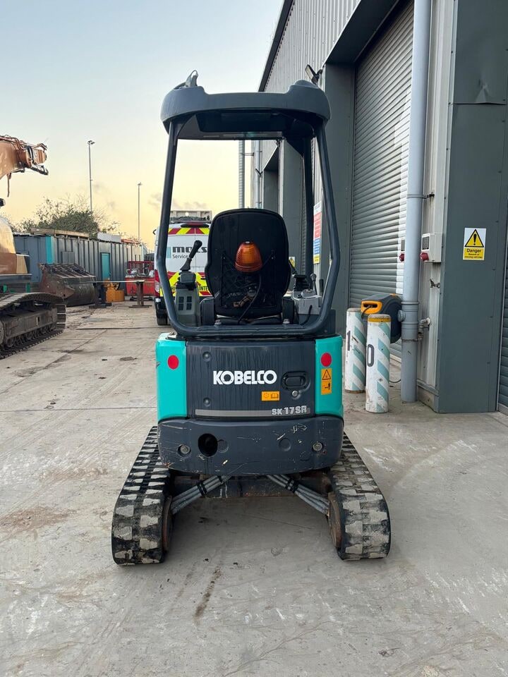 2021 Kobelco SK17SR mini excavator, rear view 2021 Kobelco SK17SR mini excavator, rear view