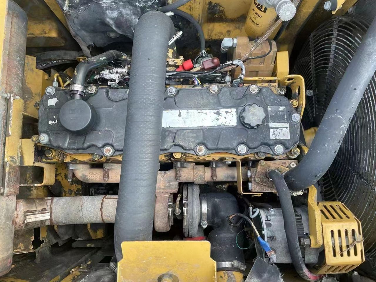 2024 Caterpillar 328D LCR crawler excavator engine compartment view 2024 Caterpillar 328D LCR crawler excavator engine compartment view