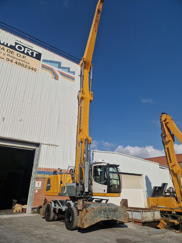 2017 Liebherr LH40 M material handler, front three-quarter view