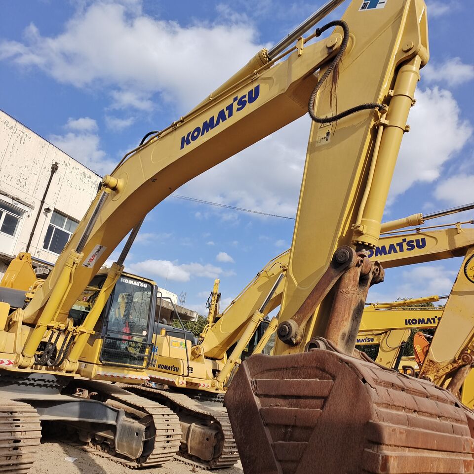 2024 Komatsu PC360-7 crawler excavator, side view of boom and cab