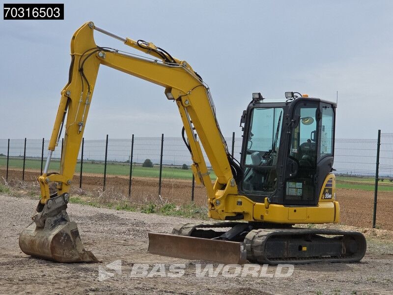 2024 Komatsu PC55MR-5 mini excavator, side profile view 2024 Komatsu PC55MR-5 mini excavator, side profile view