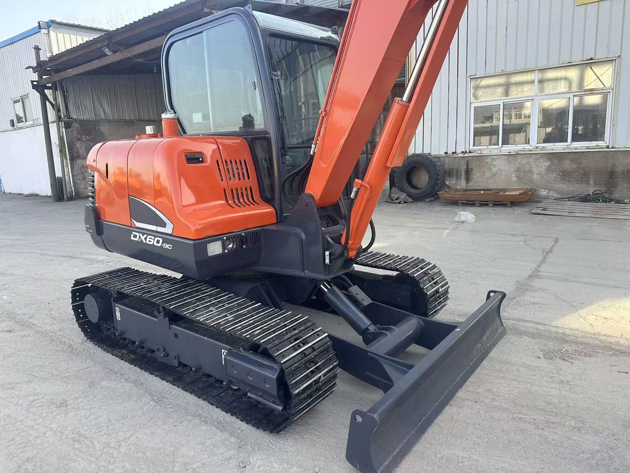 2023 Doosan DX60-9C crawler excavator, side view 2023 Doosan DX60-9C crawler excavator, side view