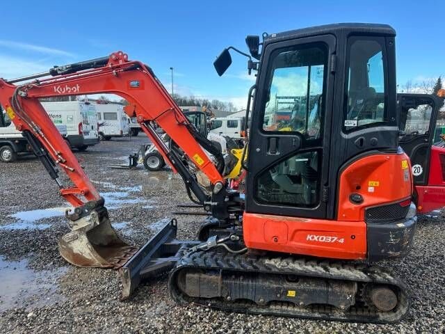 2019 Kubota KX037-4 HI mini excavator, side view