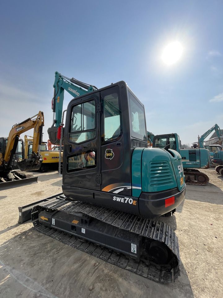 2023 Sunward SWE70E crawler excavator, rear three-quarter view 2023 Sunward SWE70E crawler excavator, rear three-quarter view