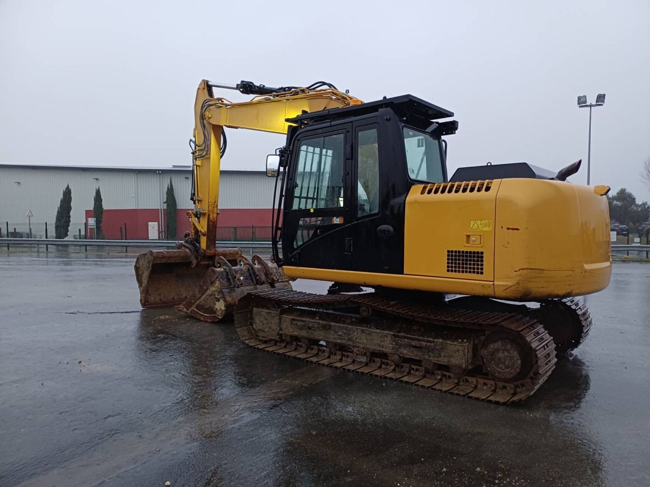 2019 Caterpillar 313F GC crawler excavator, side view