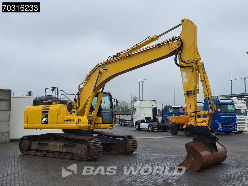 2018 Komatsu PC290LC-11 crawler excavator, rear three-quarter view