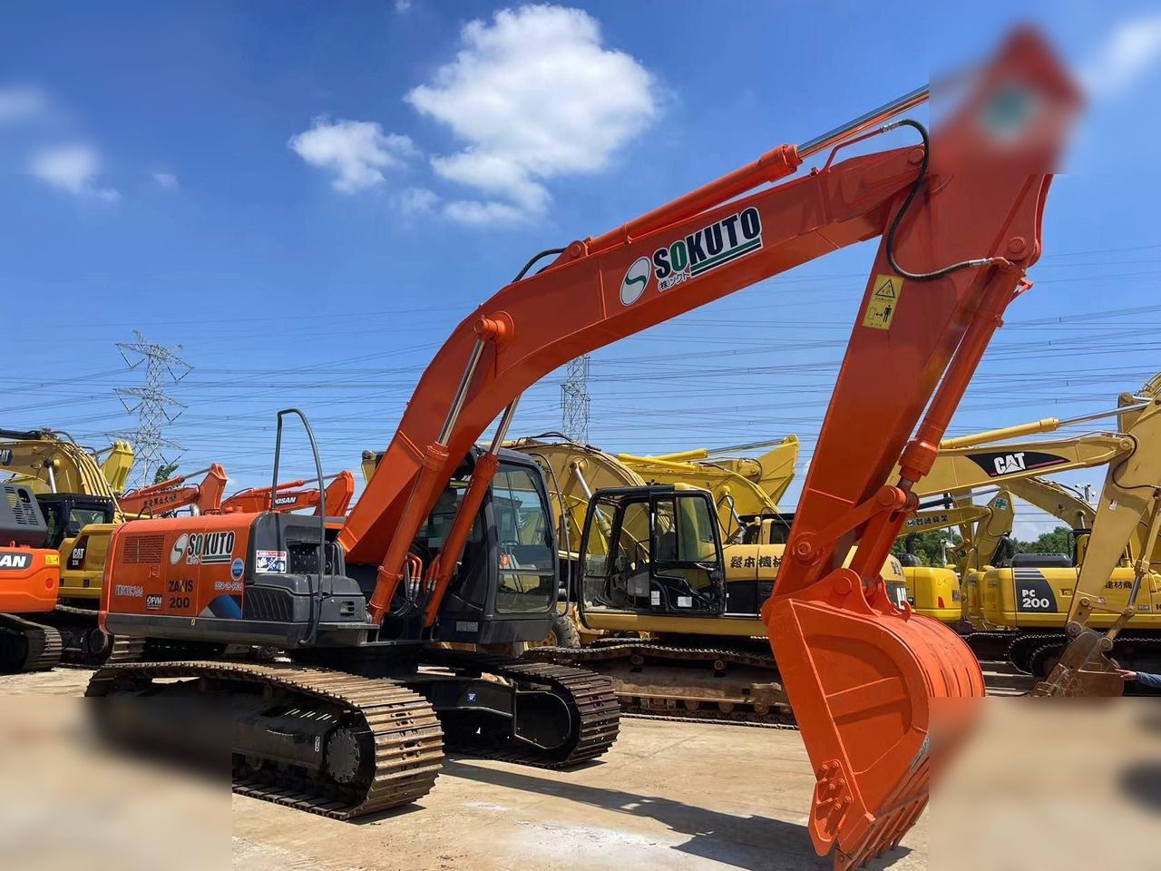 2020 Hitachi Zaxis 200 crawler excavator, side view 2020 Hitachi Zaxis 200 crawler excavator, side view
