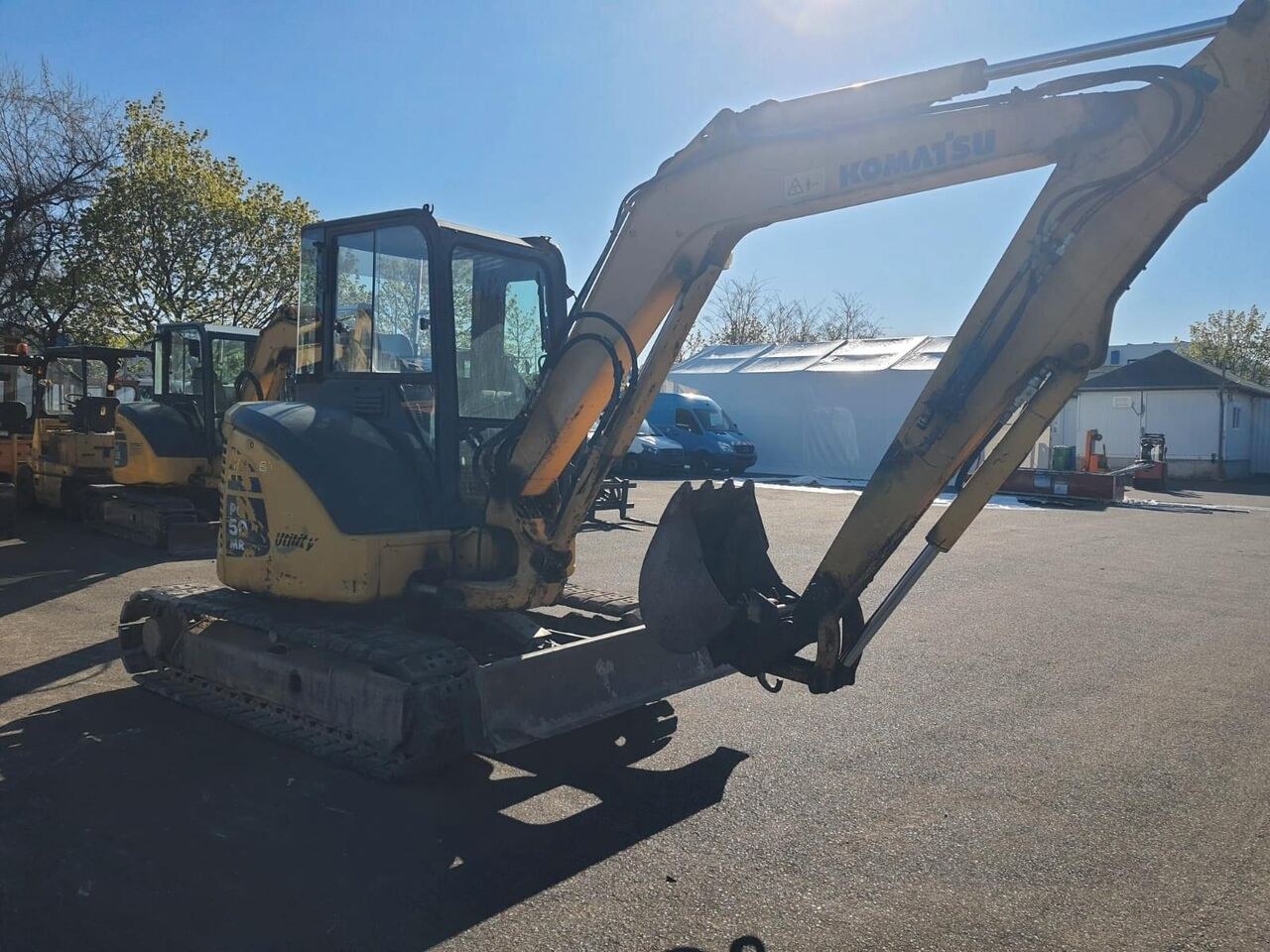 2010 Komatsu PC50MR-2 mini excavator, side view 2010 Komatsu PC50MR-2 mini excavator, side view
