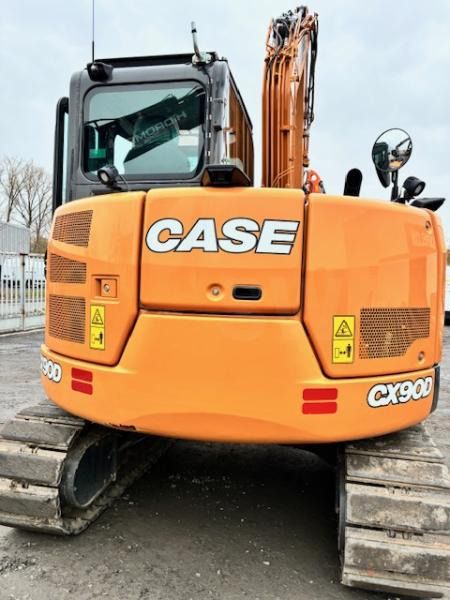2022 CASE CX 90D mini excavator, rear view
