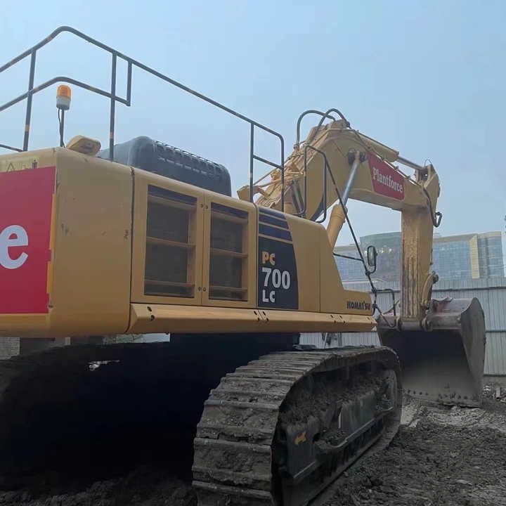 2020 Komatsu PC700 LC crawler excavator, rear three-quarter view 2020 Komatsu PC700 LC crawler excavator, rear three-quarter view