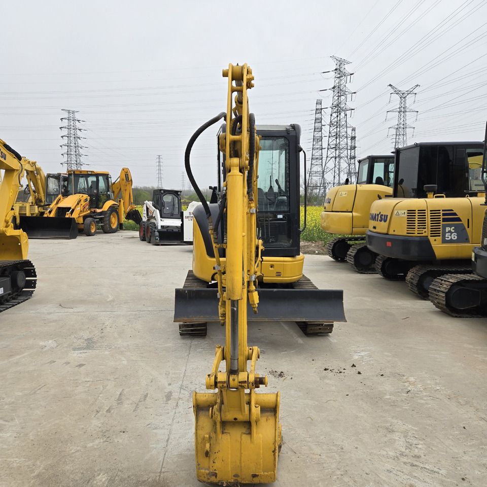 2021 Komatsu PC35MR mini excavator, front view 2021 Komatsu PC35MR mini excavator, front view
