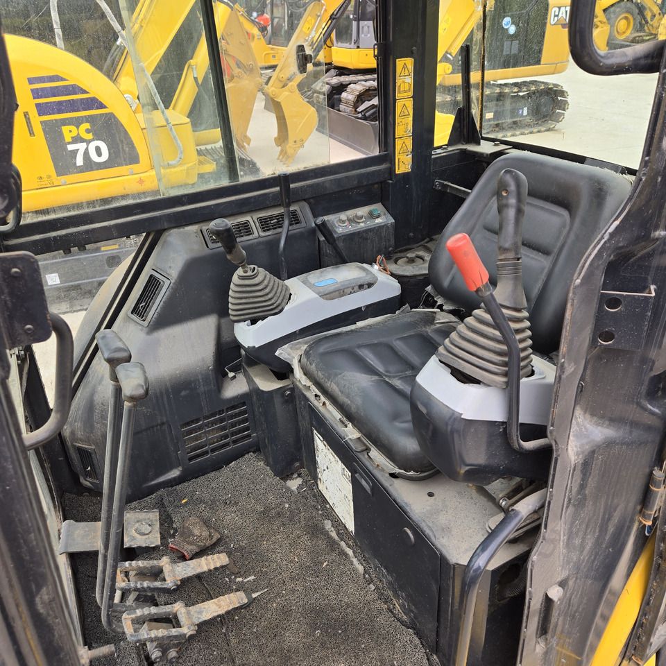 2021 Komatsu PC35MR mini excavator interior view 2021 Komatsu PC35MR mini excavator interior view