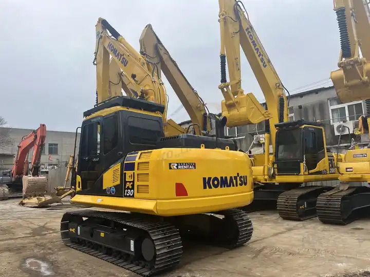 2020 Komatsu PC130-7 crawler excavator, rear three-quarter view 2020 Komatsu PC130-7 crawler excavator, rear three-quarter view
