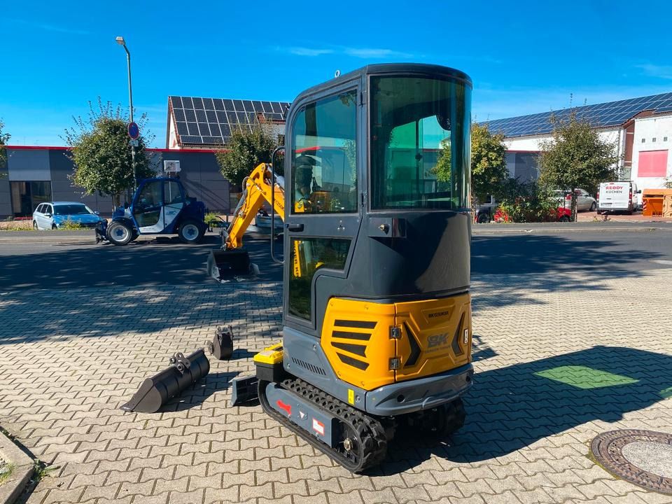 Kubota BK1250KSR mini excavator, rear three-quarter view