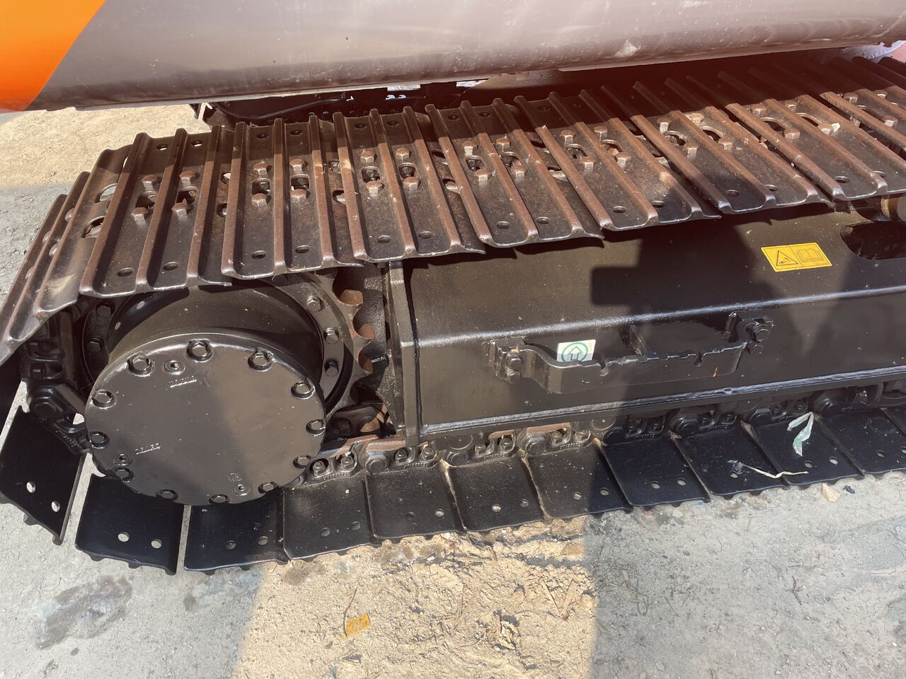 2024 Hitachi ZX130 crawler excavator track assembly detail 2024 Hitachi ZX130 crawler excavator track assembly detail