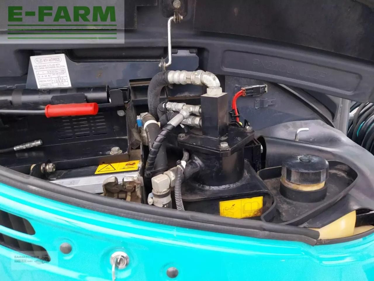 2019 Kobelco SK35 SR mini excavator engine compartment view 2019 Kobelco SK35 SR mini excavator engine compartment view