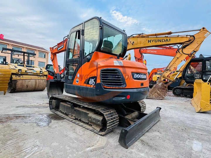 2022 Doosan DX60 crawler excavator, front three-quarter view