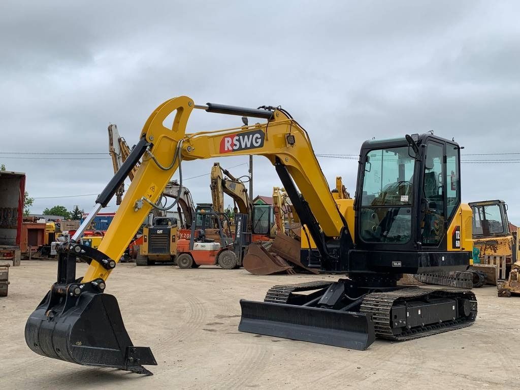 2023 RSWG TZ60 mini excavator, side view