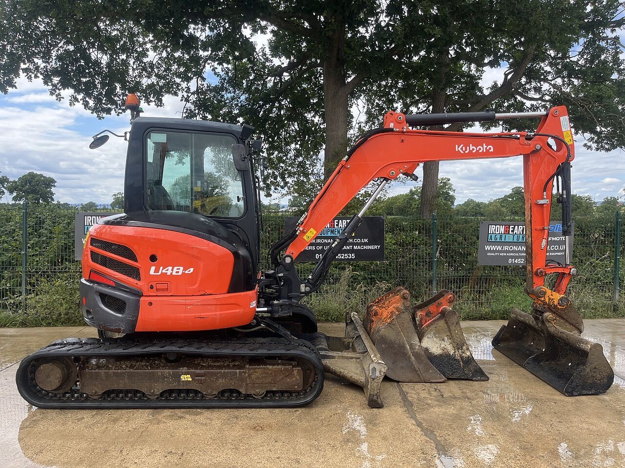 2020 Kubota U48-4 crawler excavator, side view 2020 Kubota U48-4 crawler excavator, side view
