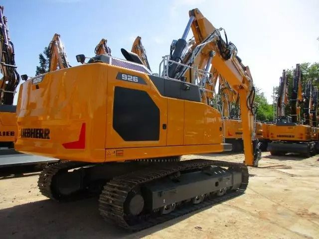 2023 Liebherr R926 crawler excavator, rear three-quarter view