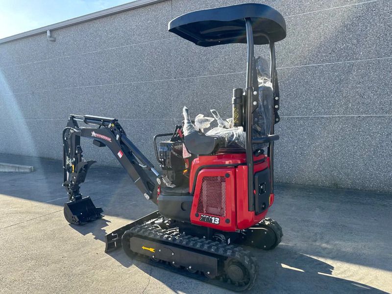 2025 Rhinoceros XN13 mini excavator, rear three-quarter view 2025 Rhinoceros XN13 mini excavator, rear three-quarter view