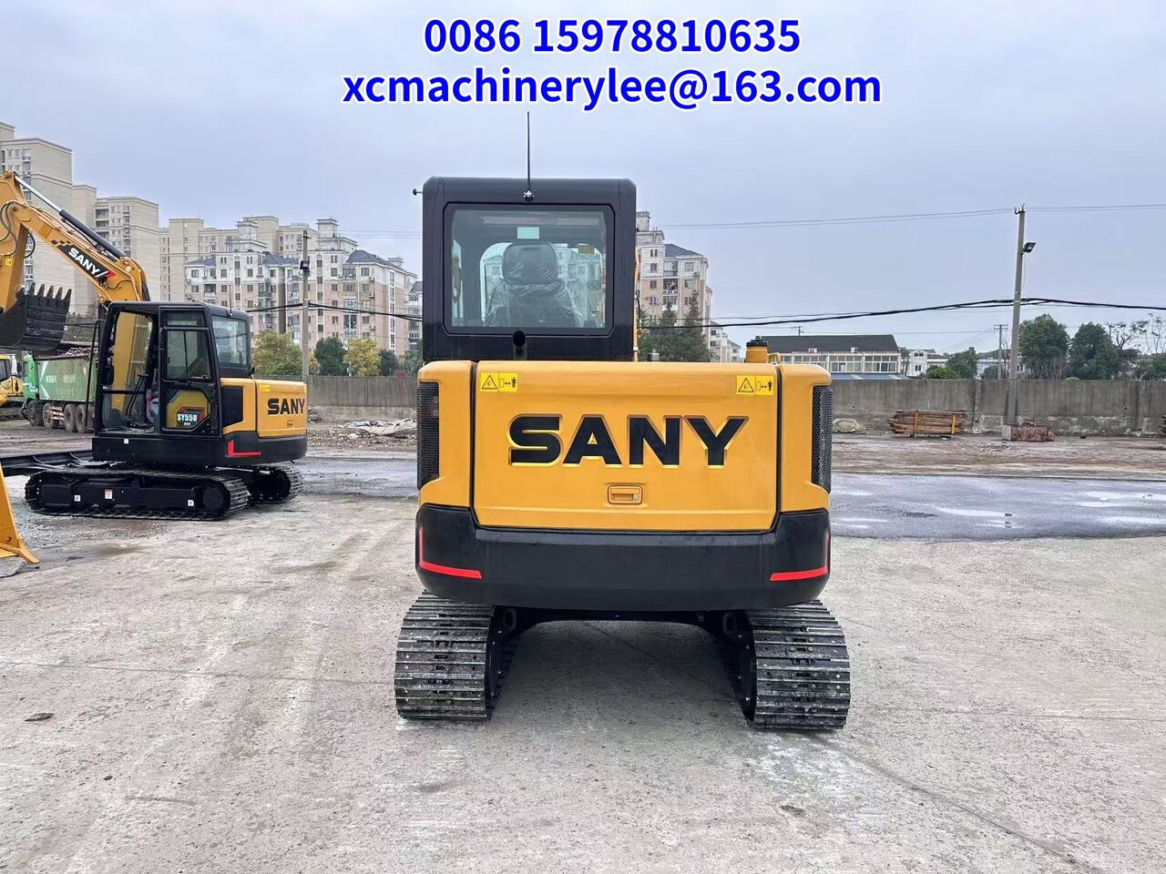 2024 Sany 55U mini excavator rear view 2024 Sany 55U mini excavator rear view