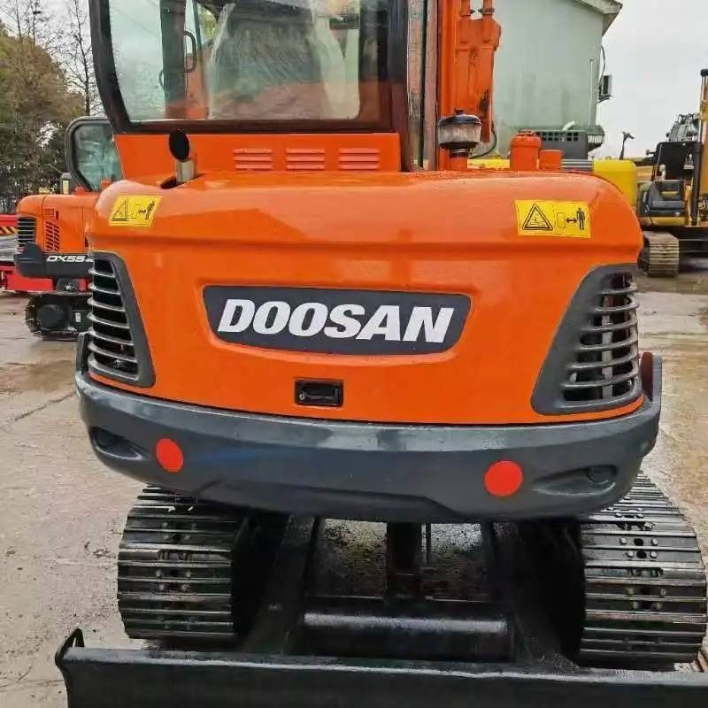 2023 Doosan DX55-9C mini excavator rear view 2023 Doosan DX55-9C mini excavator rear view