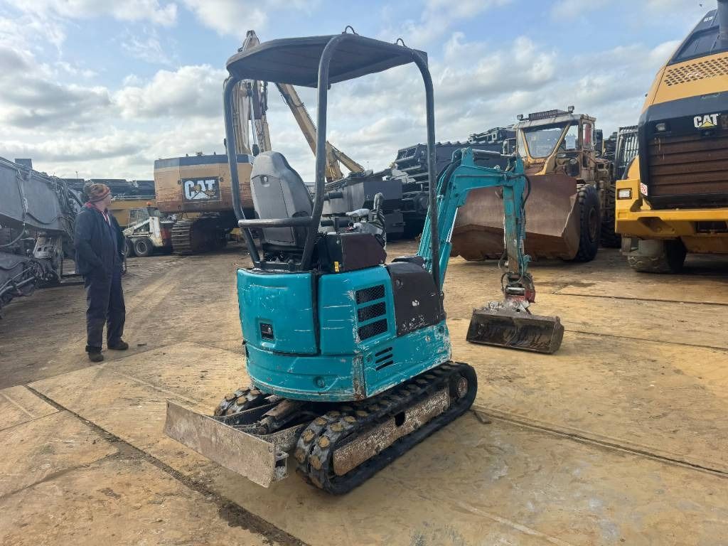 2017 Hitachi ZX17U mini excavator, rear three-quarter view 2017 Hitachi ZX17U mini excavator, rear three-quarter view
