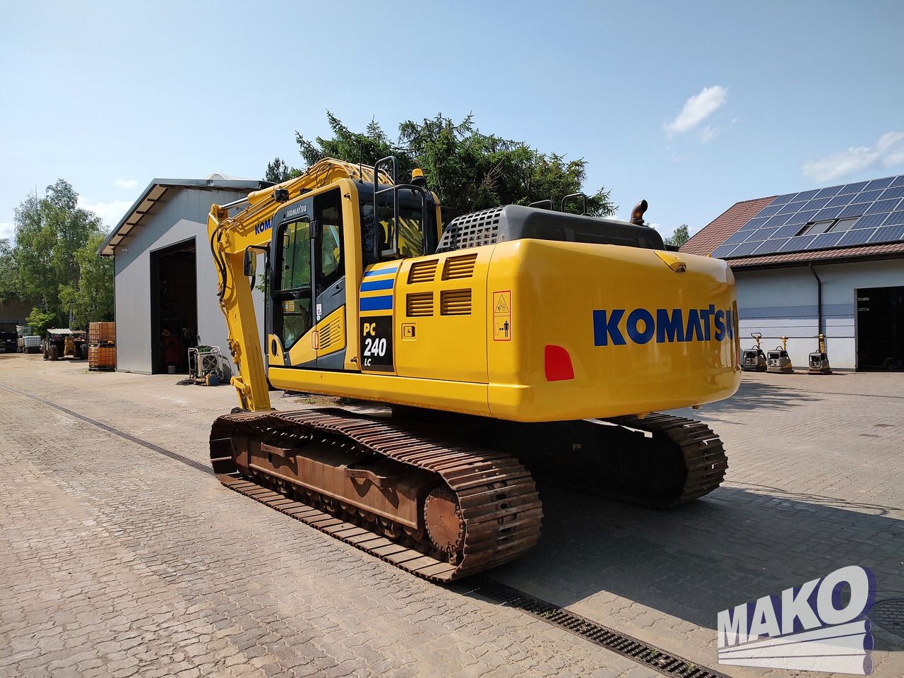 2012 Komatsu PC240LC-10 crawler excavator, rear three-quarter view