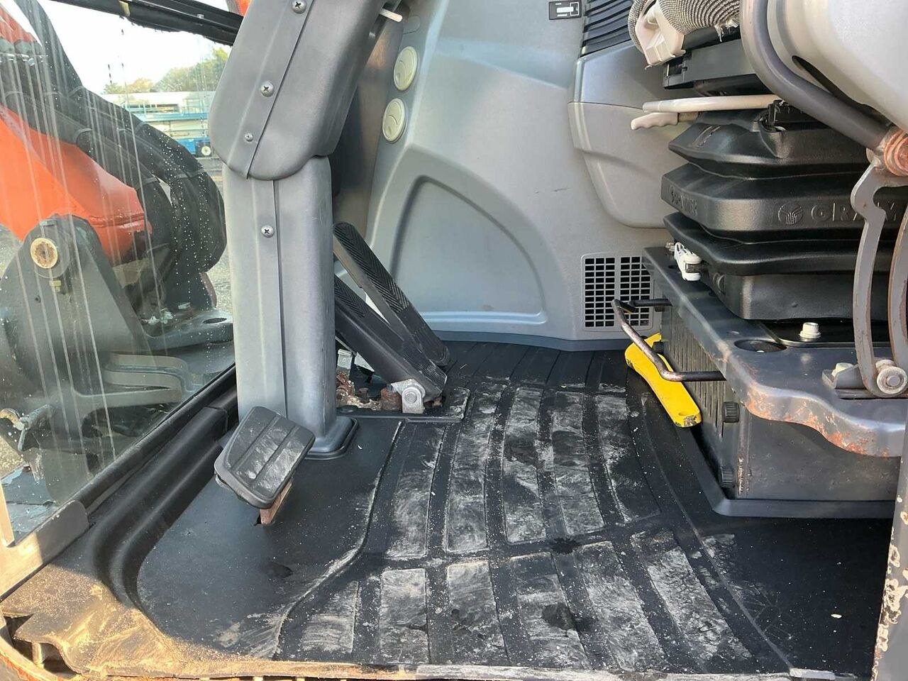 2015 Doosan DX55W mini excavator cab interior view