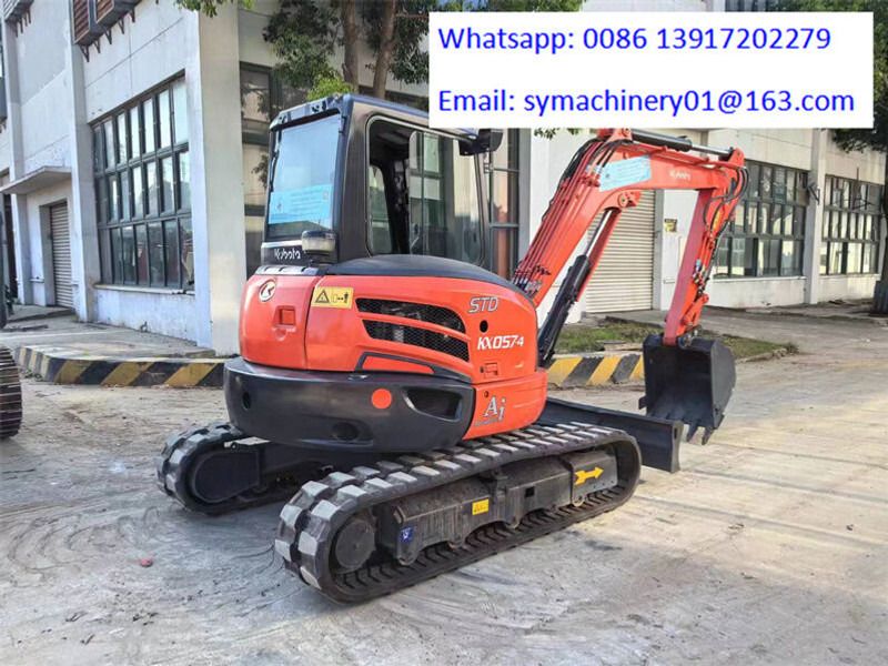 2023 Kubota KX057-4 mini excavator, rear three-quarter view 2023 Kubota KX057-4 mini excavator, rear three-quarter view