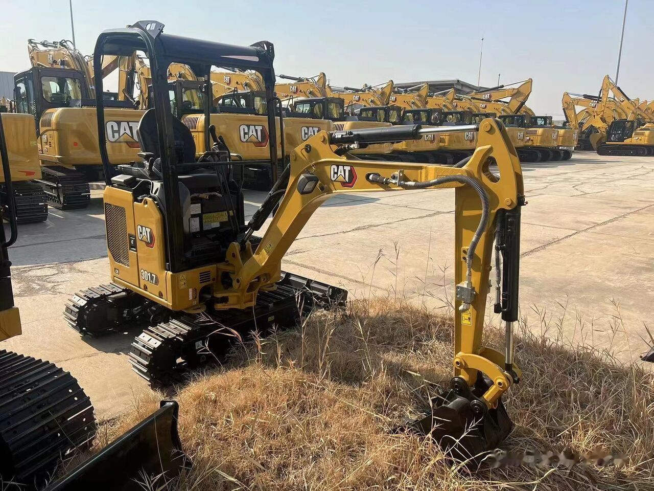2026 Caterpillar 301.7 mini excavator, front three-quarter view 2026 Caterpillar 301.7 mini excavator, front three-quarter view