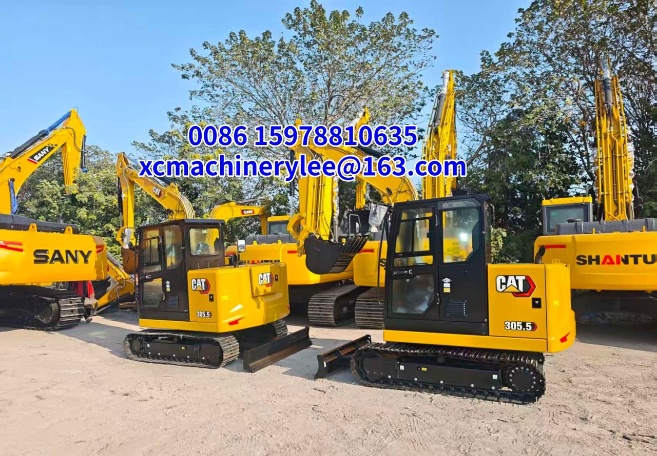 2025 Caterpillar 305.5 mini excavator, side view 2025 Caterpillar 305.5 mini excavator, side view