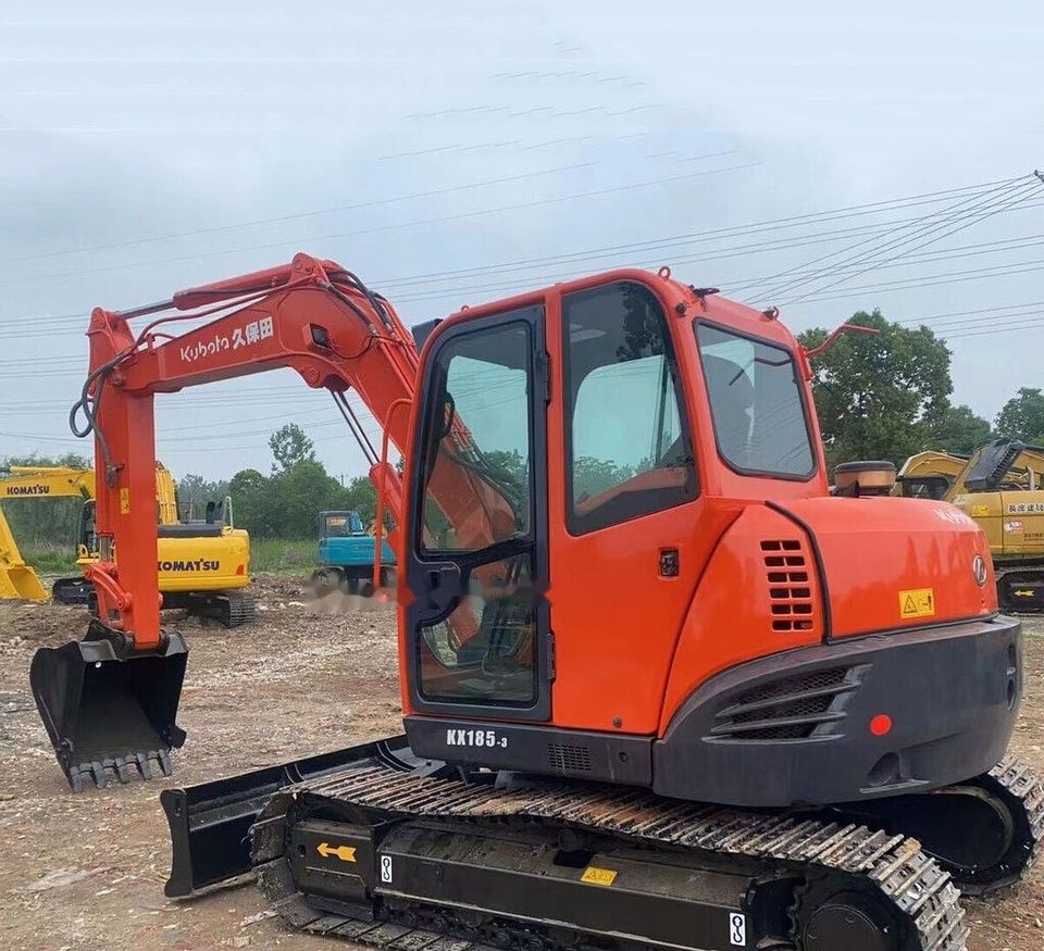 2017 Kubota KX185-3 mini excavator, side view