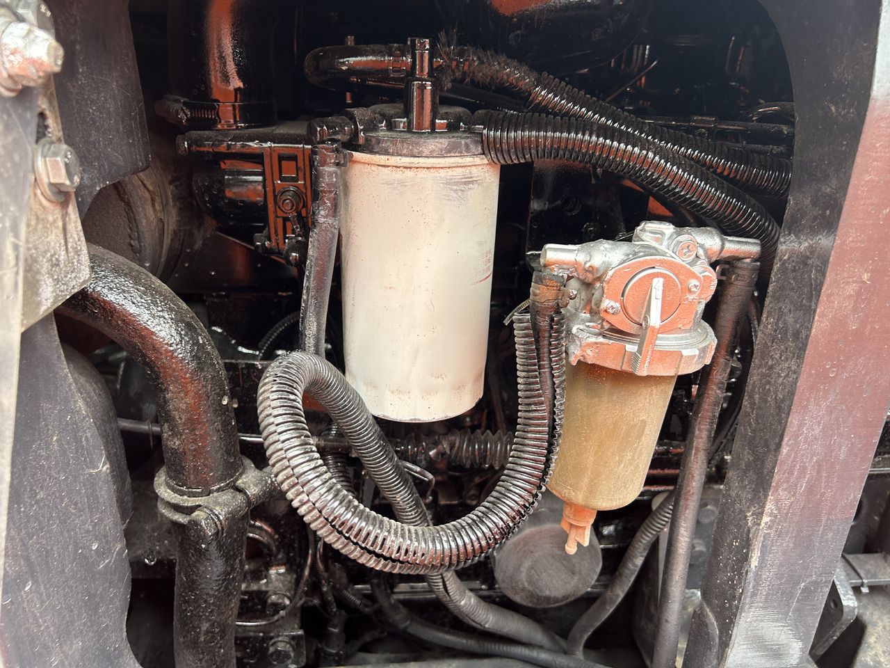 2024 Hitachi ZX50U mini excavator engine compartment detail
