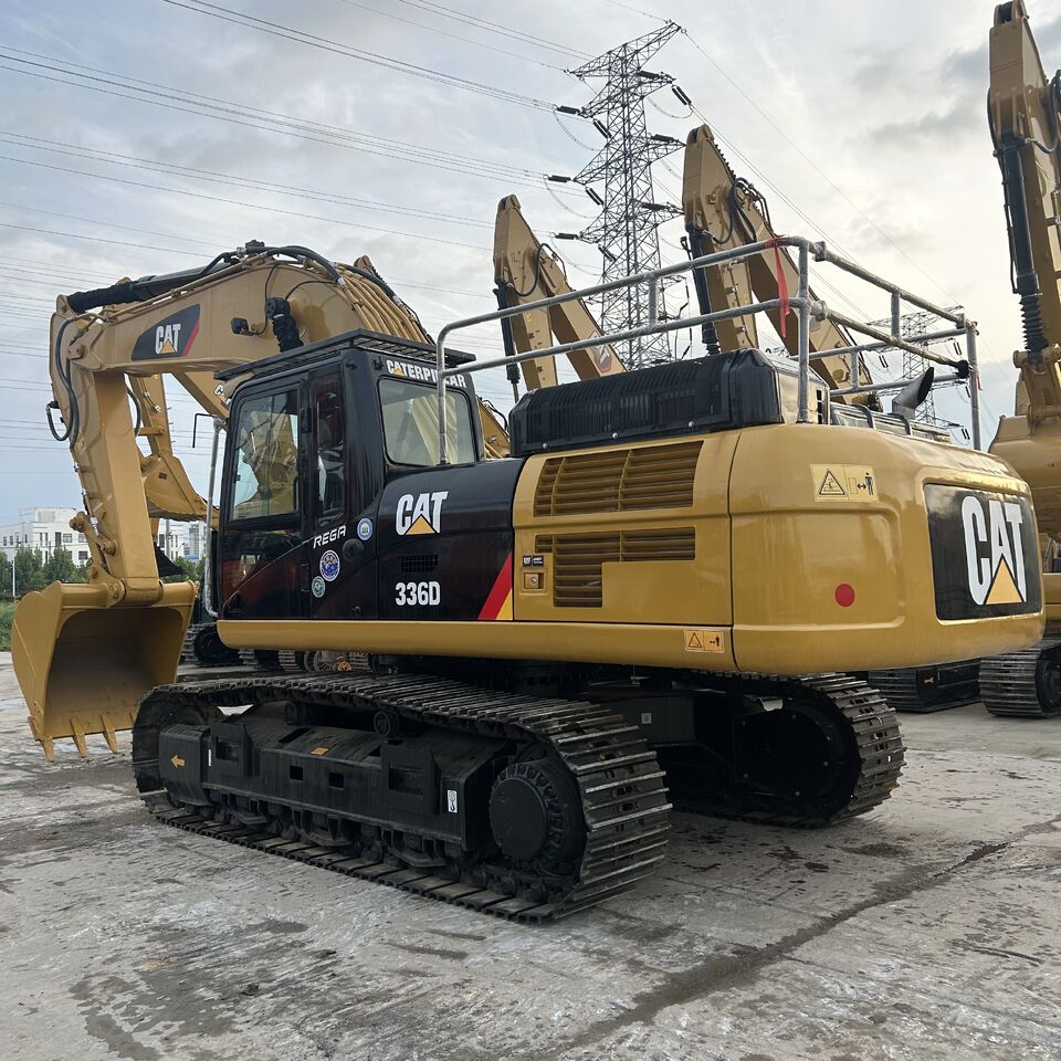2022 Caterpillar 336D crawler excavator, rear three-quarter view 2022 Caterpillar 336D crawler excavator, rear three-quarter view