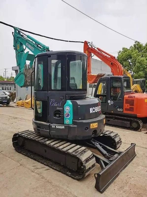 2024 Kobelco SK55SR-5 mini excavator rear three-quarter view