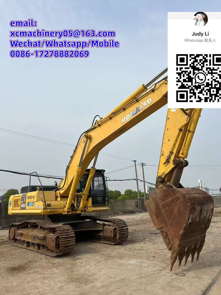 2020 Komatsu PC400 crawler excavator, side view