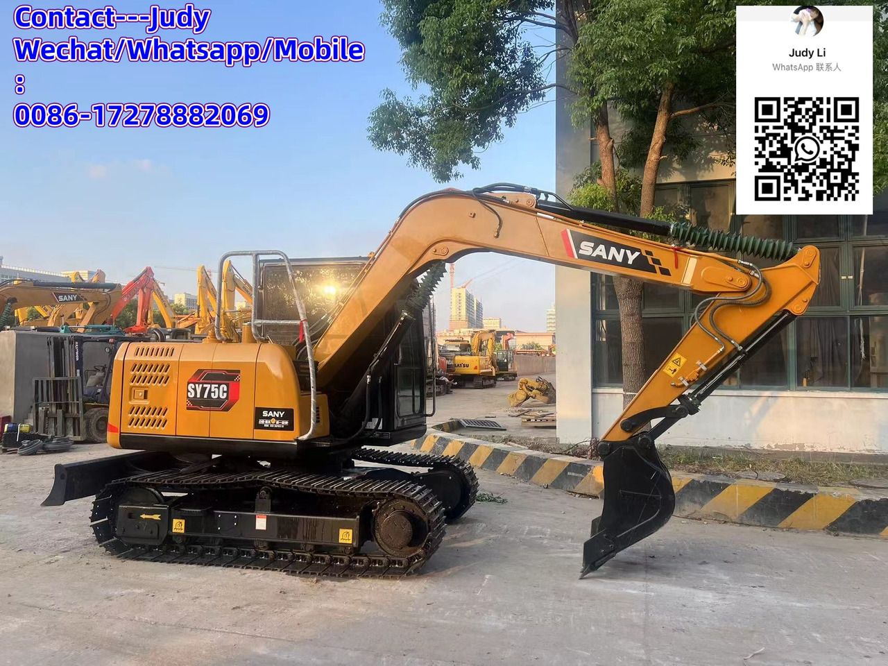 2024 Sany SY75C crawler excavator side view 2024 Sany SY75C crawler excavator side view