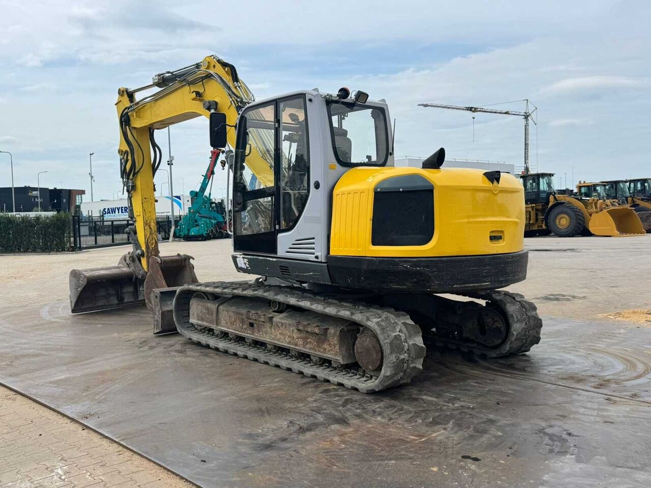 2016 Wacker Neuson ET145 crawler excavator, rear three-quarter view 2016 Wacker Neuson ET145 crawler excavator, rear three-quarter view