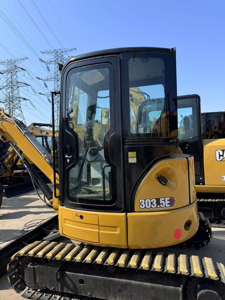 2024 Caterpillar 303.5E mini excavator cab view 2024 Caterpillar 303.5E mini excavator cab view