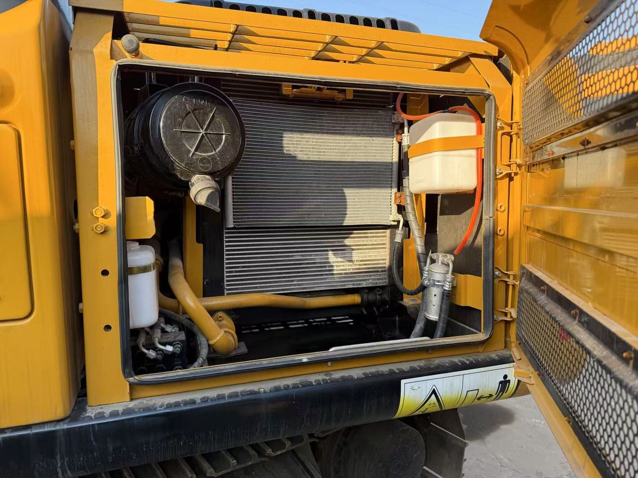 2020 Sany SY135 crawler excavator engine compartment view