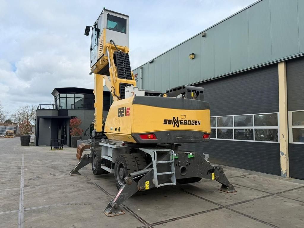 2021 Sennebogen 821M E material handler, rear three-quarter view