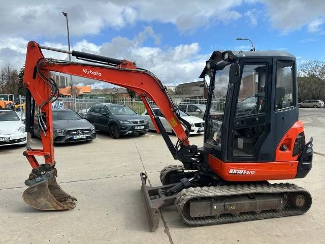 2015 Kubota KX101-3 ALPHA 3 mini excavator, side view