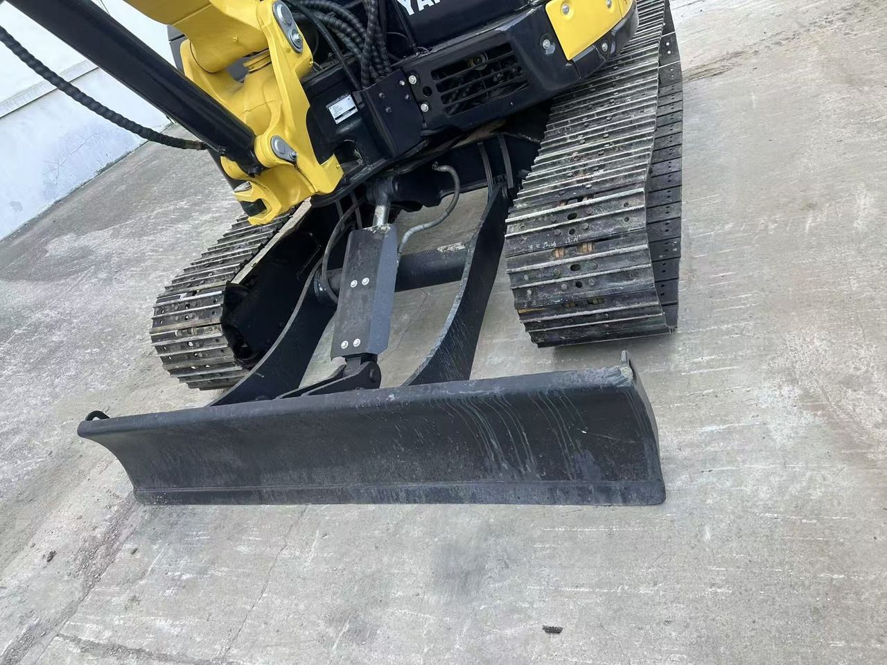 2024 Yanmar VIO55-6 mini excavator front blade view 2024 Yanmar VIO55-6 mini excavator front blade view